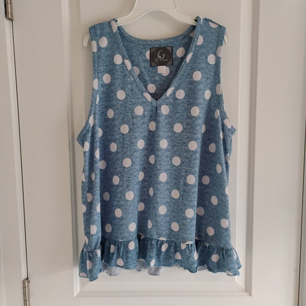 Pj Couture Women's Super Soft Blue Pajama Shirt Size XL